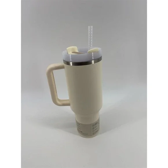 Stanley Quencher H2.0 Tumbler 40‎ oz White with Straw & Handle - Picture 5 of 6